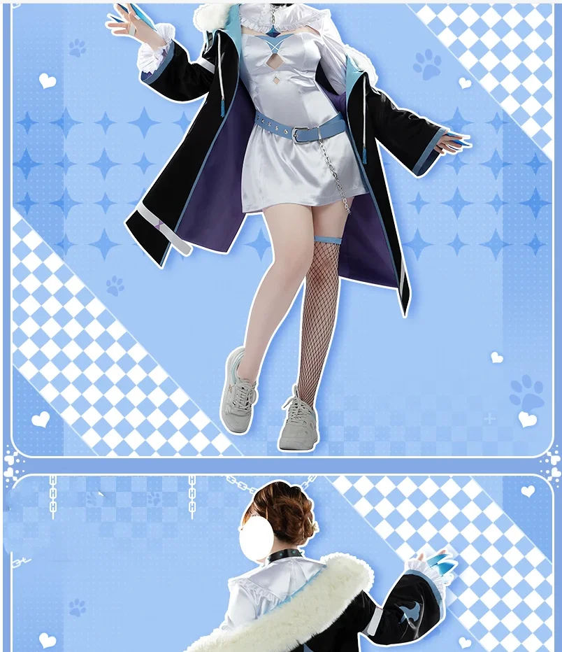 

COWOWO Hololive Fuwawa Advent Byssgard Cosplay Costume Cos Game Anime Party Uniform Hallowen Play Role Clothes Clothing