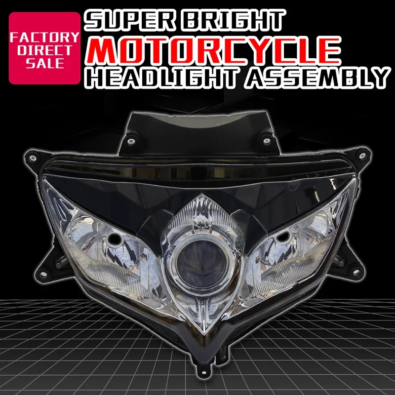 High quanlity Headlight Front Head Light Lamp Assembly For SUZIKI GSXR600 GSXR750 K8 GSX-R 600 750 20 08 09 10 Clear Headlamp