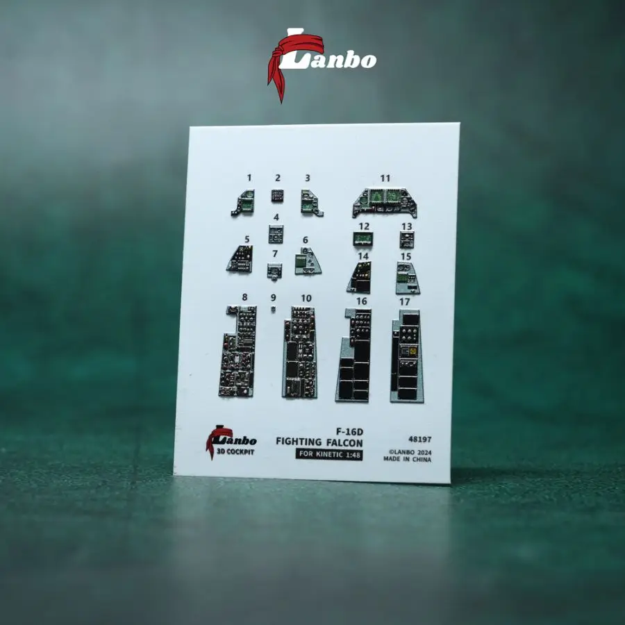 Lanbo Models 48197 1/48 F_16D FIGHTING FALCON FOR KNETIC 3D Cockpit