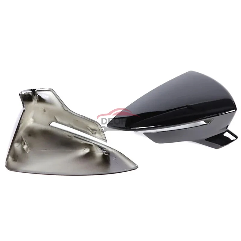 CSDOH 2pcs Car Side Door Rear View Mirror Cover Cap Add on For SEAT Leon MK3 5F ST FR Cupra Ibiza Mk5 Arona KJ7 2017-2020 - view 2