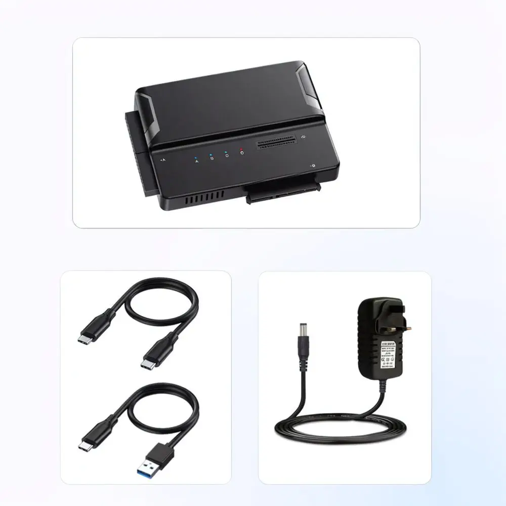 External HDD SSD Adapter USB 3.2 Type C For M.2 NVME SATA IDE Disk Reader Portable Data Backup Tool Connectivity