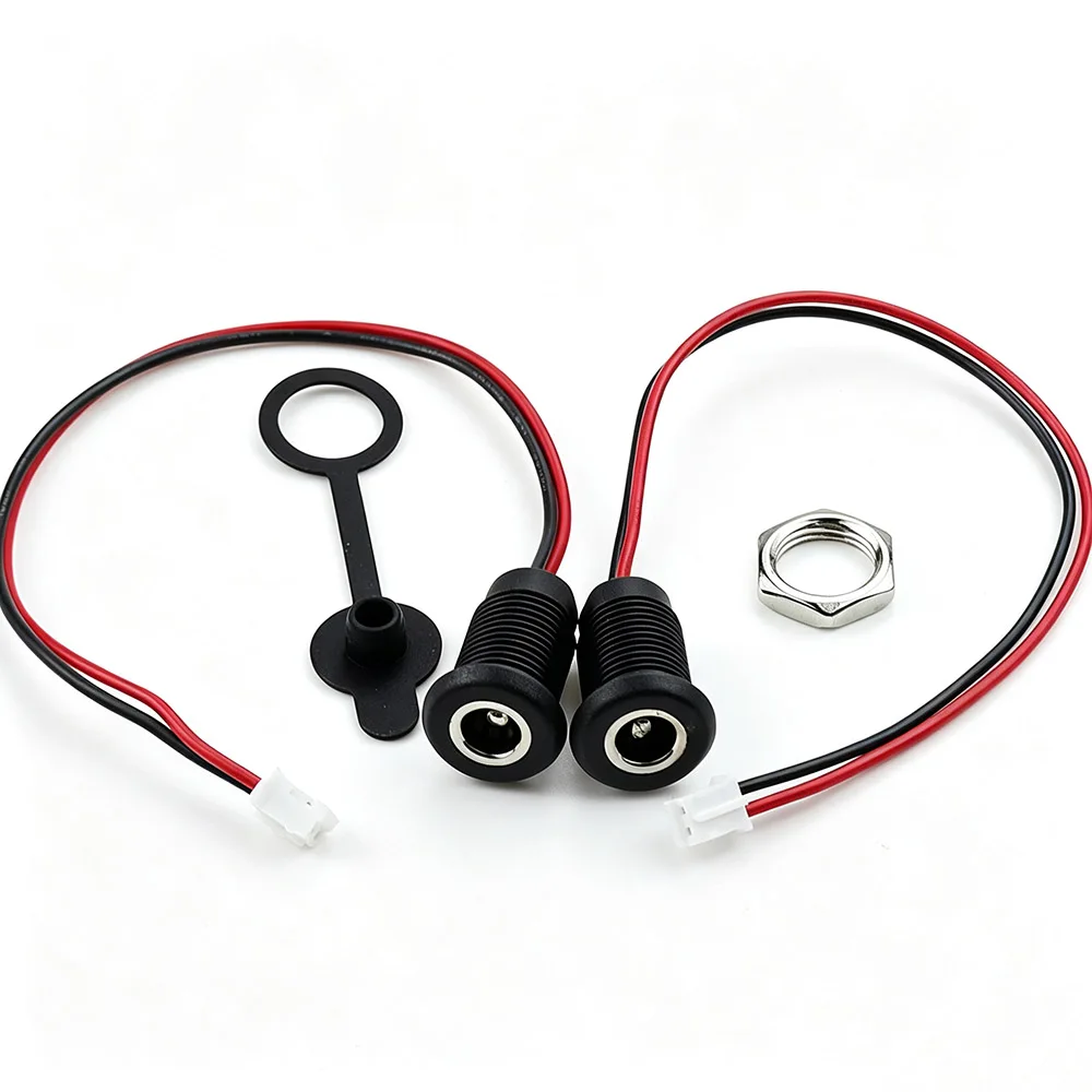 DC 5.5*2.1mm 5521 5525 Socket DC Power Supply Jack Socket Plug Female Panel Mount Connector 5.5mm 2.1mm ph2.0 Adapter