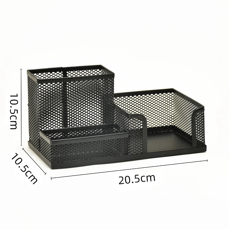 12PCS Metal Desk Organization Pen Holder Organizer Office Pencil Holders Multifunctional Storage Black Metal Mesh