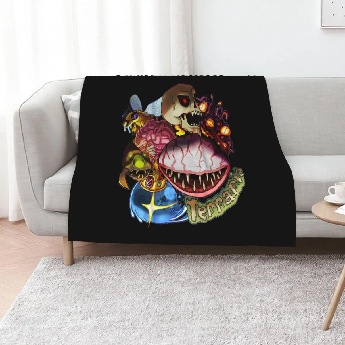 Gifts For Men Terraria Game Boss For Fans Rush Halloween Throw Blanket for babies Soft Plush Plaid Stuffeds halloween Blankets