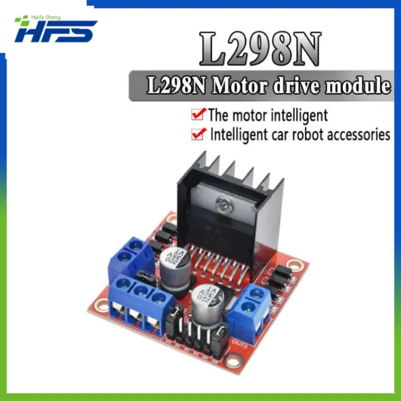 1PCS New Dual H Bridge DC Stepper Motor Drive Controller Board Module L298N for Arduino smart car robot