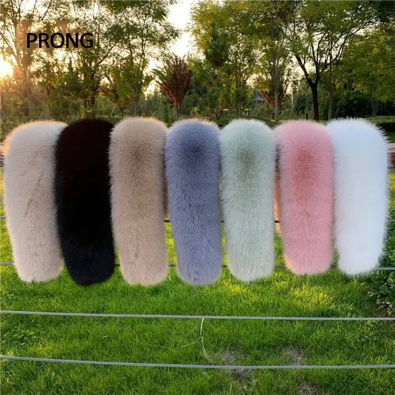

Women Faux Fox Fur Collar Shawl Furry Fur Collar For Winter Coat Hood Fur Decor Fake Fur Scarf Parkas Coat Fur Collar Scarves