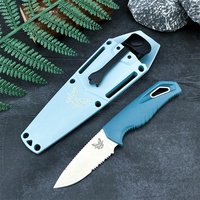 Tactical BM 18050 Fixed Blade Knife CPM-MagnaCut Blade TPV Handle Self-defense Hunting Portable Camping Utility EDC Tools