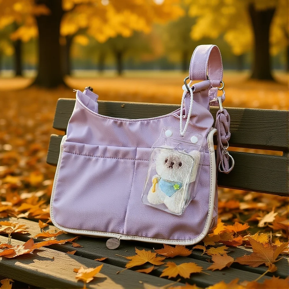 Protective Case For Small Doll Dust-proof Transparent Storage Bag Trendy Accessories Matching Double-hole Silicone Rope New In