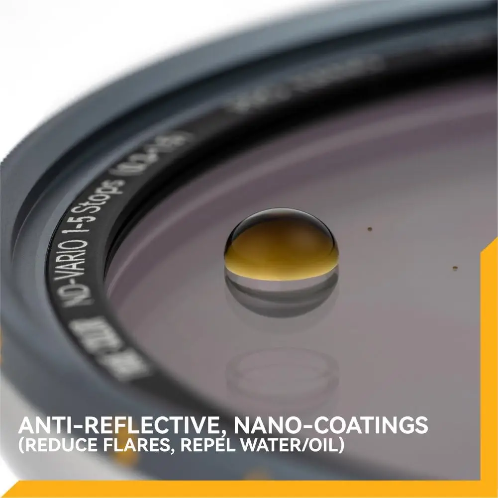 NiSi 82MAG Variable ND Filter JetMag Pro 1-5 Stops True Color Neutral Density Magnetic System for Landscape Portrait Live Stream