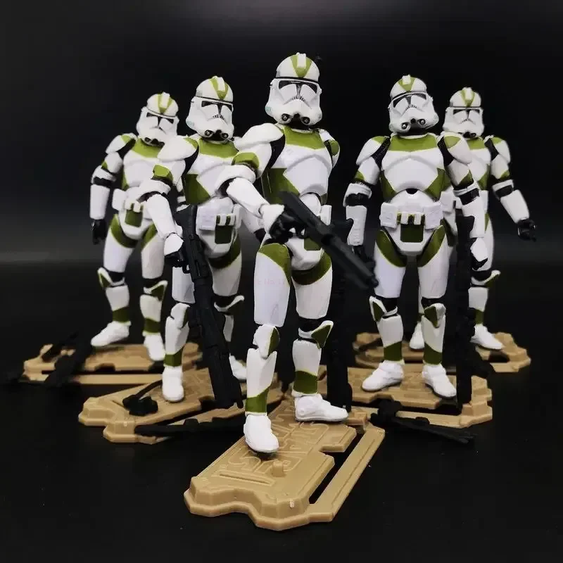 New  442nd Trooper Commando Gunner Arc Captain Action Figure Phase 2 Green Team Clone Toys Doll Model Gifts