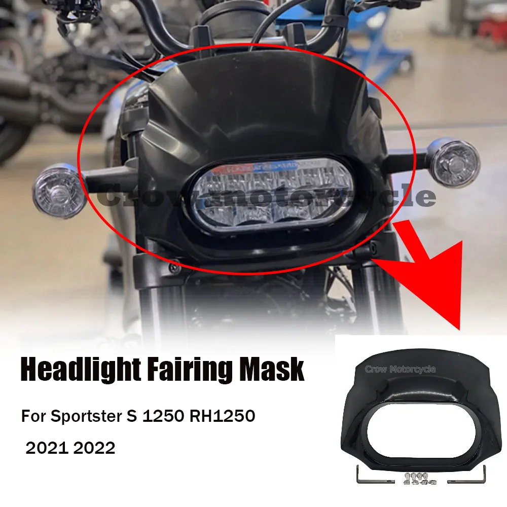 

Новые аксессуары Sportster S, обтекатель лобового стекла для Sportster S 1250 RH1250 RH 1250 2021 2022, маска для обтекателя фар