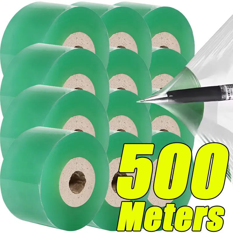 

5rolls Grafting Tape Film PVC Self-adhesive Stretchable Clear Garden Fruit Tree Plants Seedlings Vine Protector Wrap Parafilm