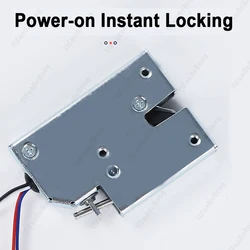 Electric Control Lock DC 12V Cabinet Electromagnetic Door Lock  Magnetic Lock Power-on Instant Locking With Feedback Signal