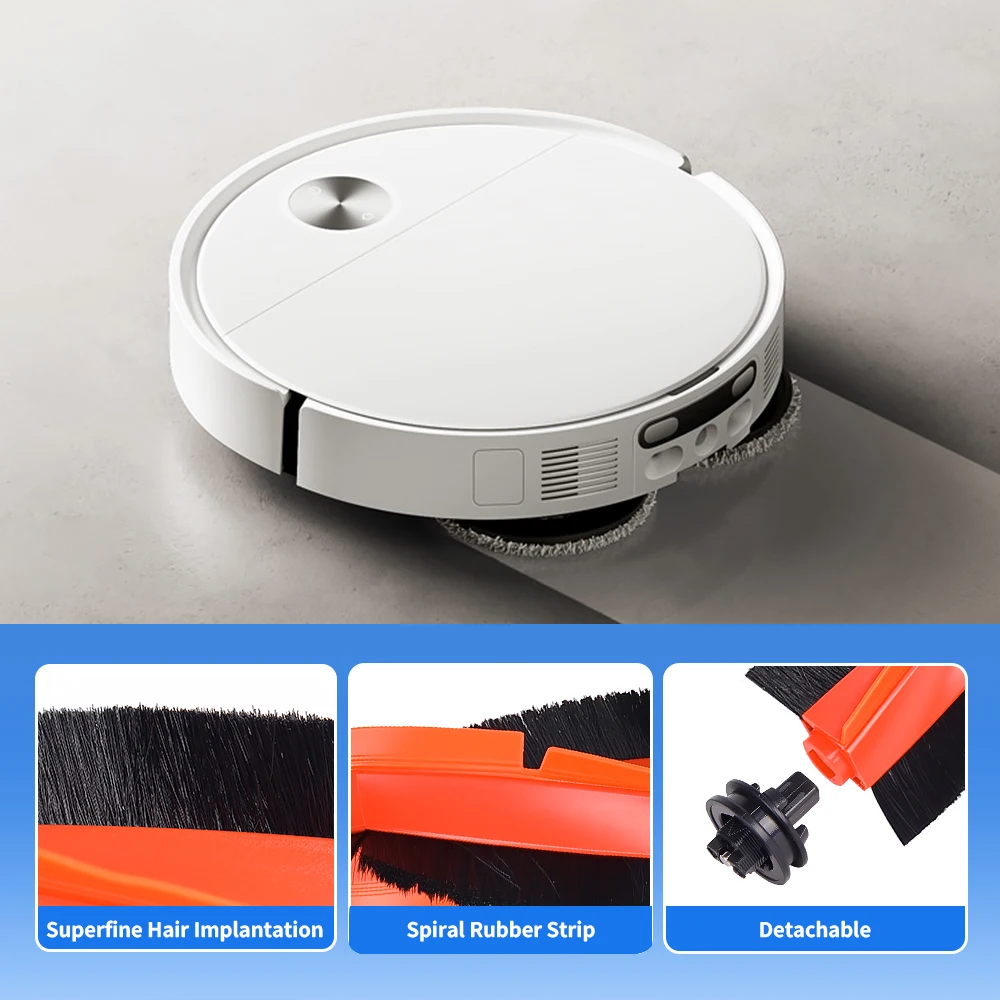 Main Brush For Xiaomi Mijia 5 PRO OV21GL X10+ X20+ S20+ S10 Plus B105 B108GL For Dreame X30Ultra L10s Ultra X40Ultra Robot Part view 4