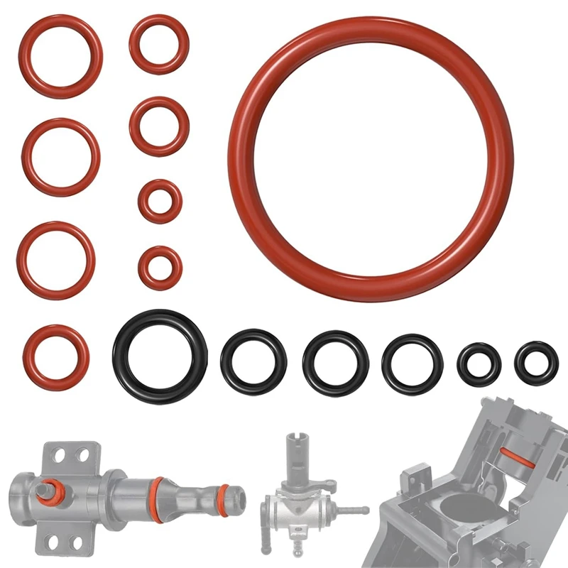 15 stücke O-Ring Dichtung Kit Silikon Dichtung Für Saeco Gaggia Spidem Kaffeemaschine Brauen Gruppe Auslauf Stecker Küche zubehör