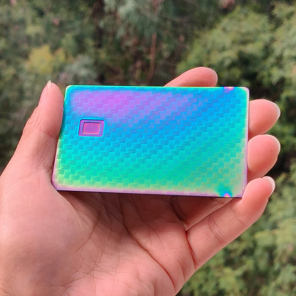 

1 pcs Premium Luxury Metal Cards: Anti-Fingerprint Craftsmanship with Multicolor Options & Magnetic Stripe