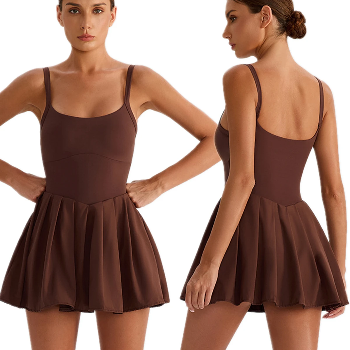 

Плиссированная теннисная юбка Maxdutti: дышащая, быстросохнущая, с эффектом второй кожи, для йоги, женская спортивная одежда, для бега, мини-платье с защитой от бликов