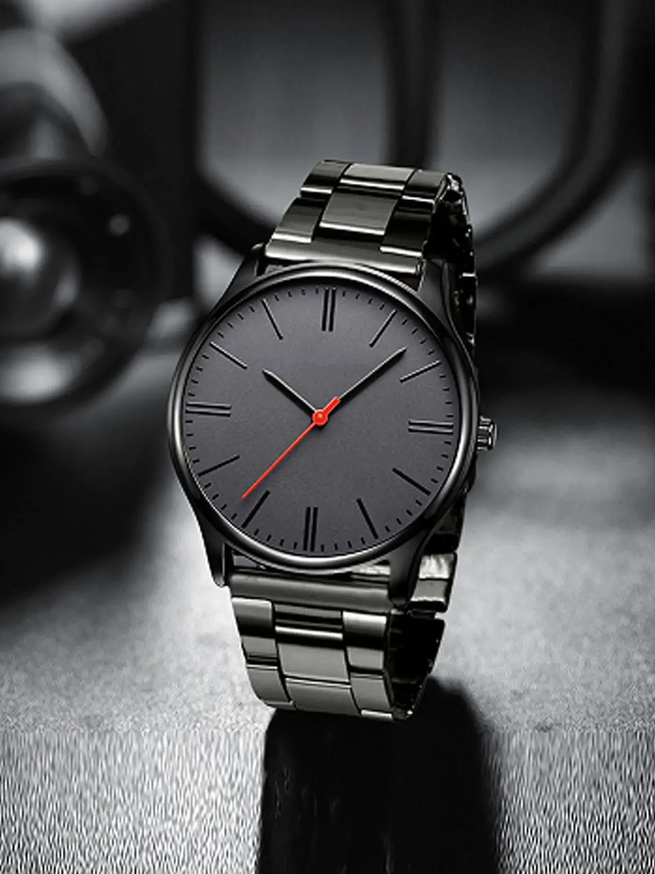2-piece personalized dial quartz fashionable casual temperament business steel strip men's watch versatile watch