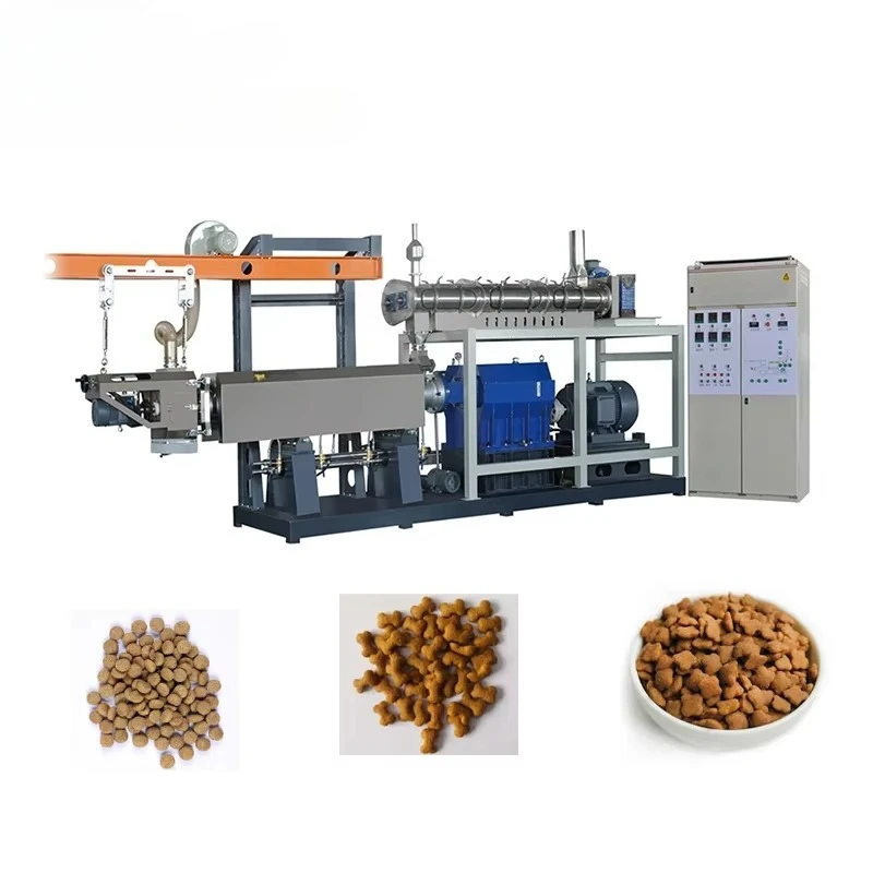 خط إنتاج آلة صنع أغذية الكلاب الأليفة ذات السعة الكبيرة الكاملة من الفولاذ المقاوم للصدأ توفر محرك بخاري صغير مضخة لولبية مزدوجة #6
