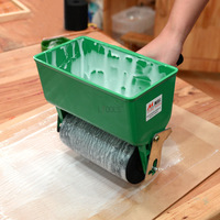 Small Roller Glue Applicator Woodworking Manual Pigment Spreading Machine Portable Wooden Board Wallpaper Roller Gluing Machine