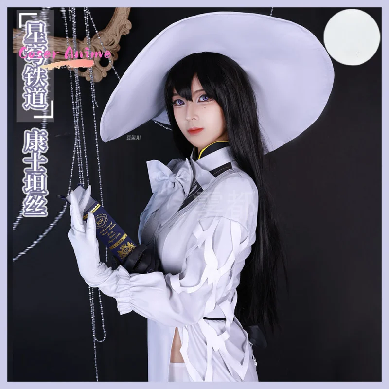 게임 혼카이: 스타 레일 콘스탄스 코스프레 의상 유니폼 할로윈 카니발 파티 크리스마스 놀이 역할 의류 의류