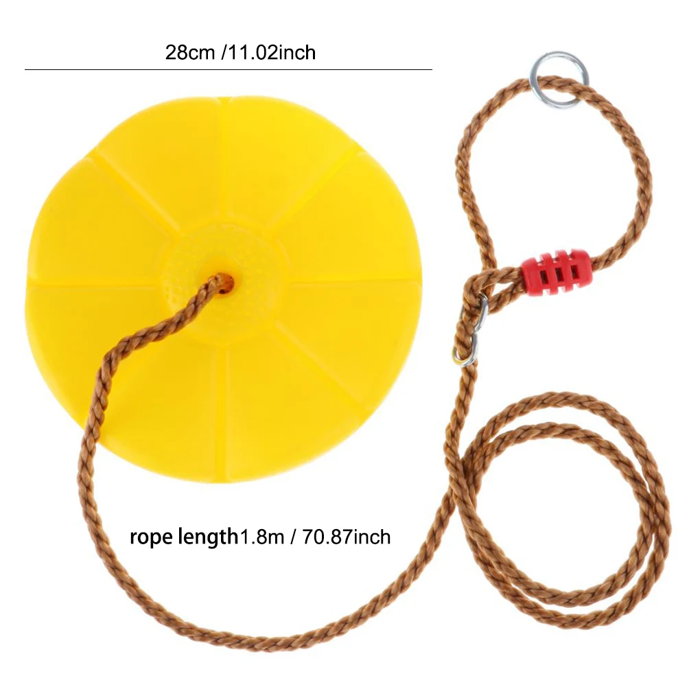 Disc Swing Seat Tuintouw Schommels Platforms Buiten spelen Speelgoedplezier