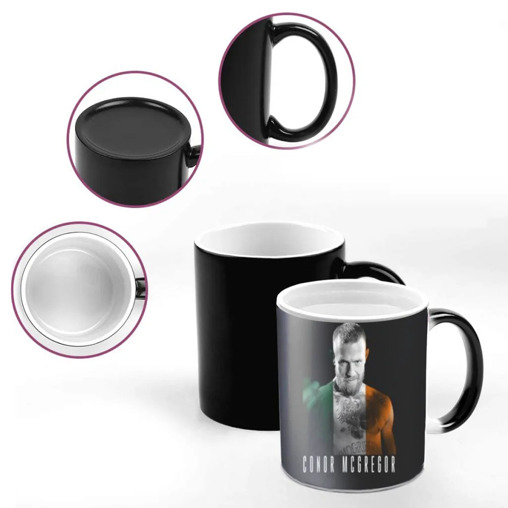 C-CONOR MCGREGOR One Piece Coffee Mugs And Mug Creative Color Change Tea Cup Ceramic Milk Cups Novelty Gifts