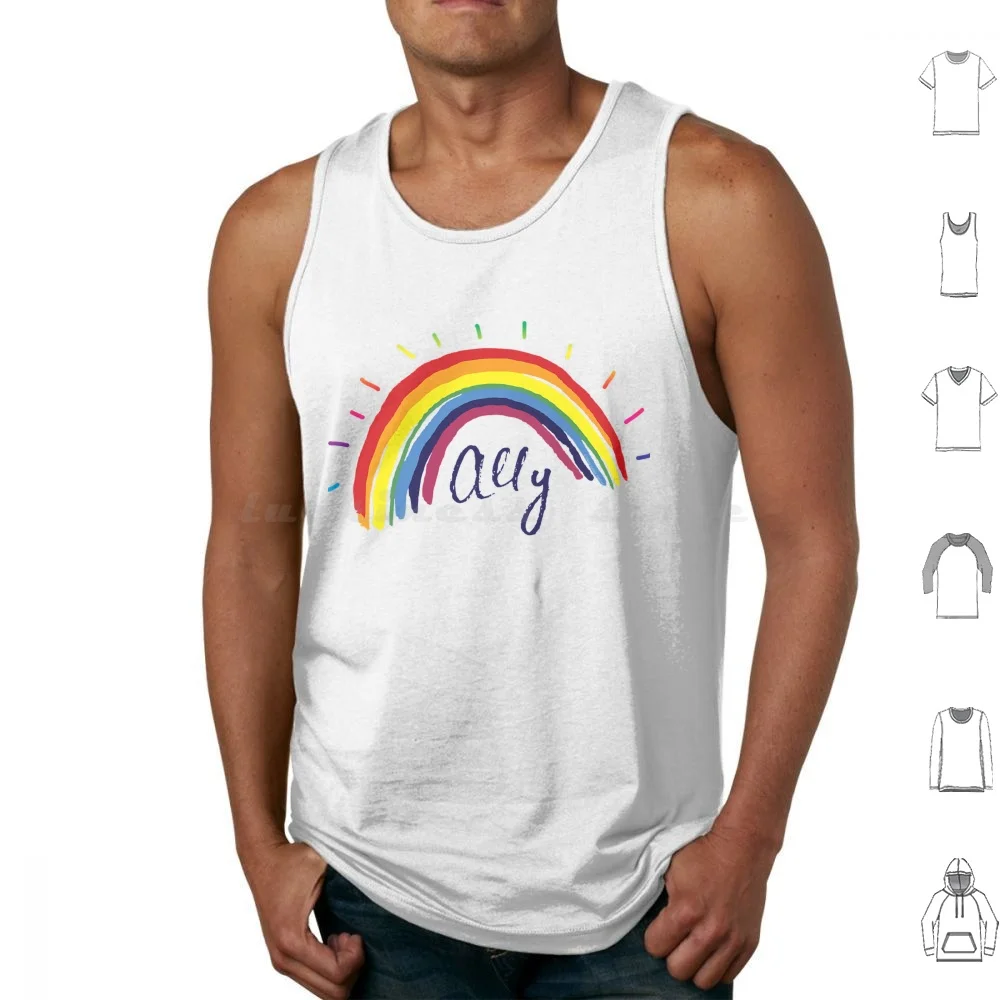 Proud Ally Lovely Pride Pride Tank Tops Vest Sleeveless Bisexual Pride Bi Queer Rainbow Bio Sexual Trans Asexual Pride