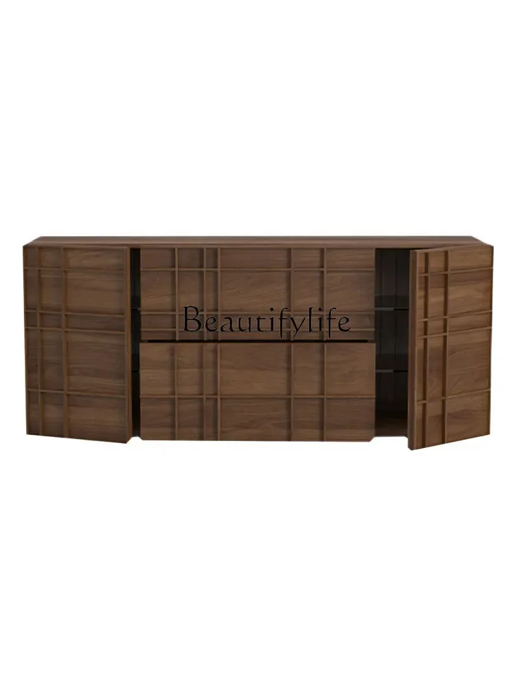 

S Solid Wood Sideboard Cabinet Nordic Living Room Designer Wardrobe Storage Cabinet