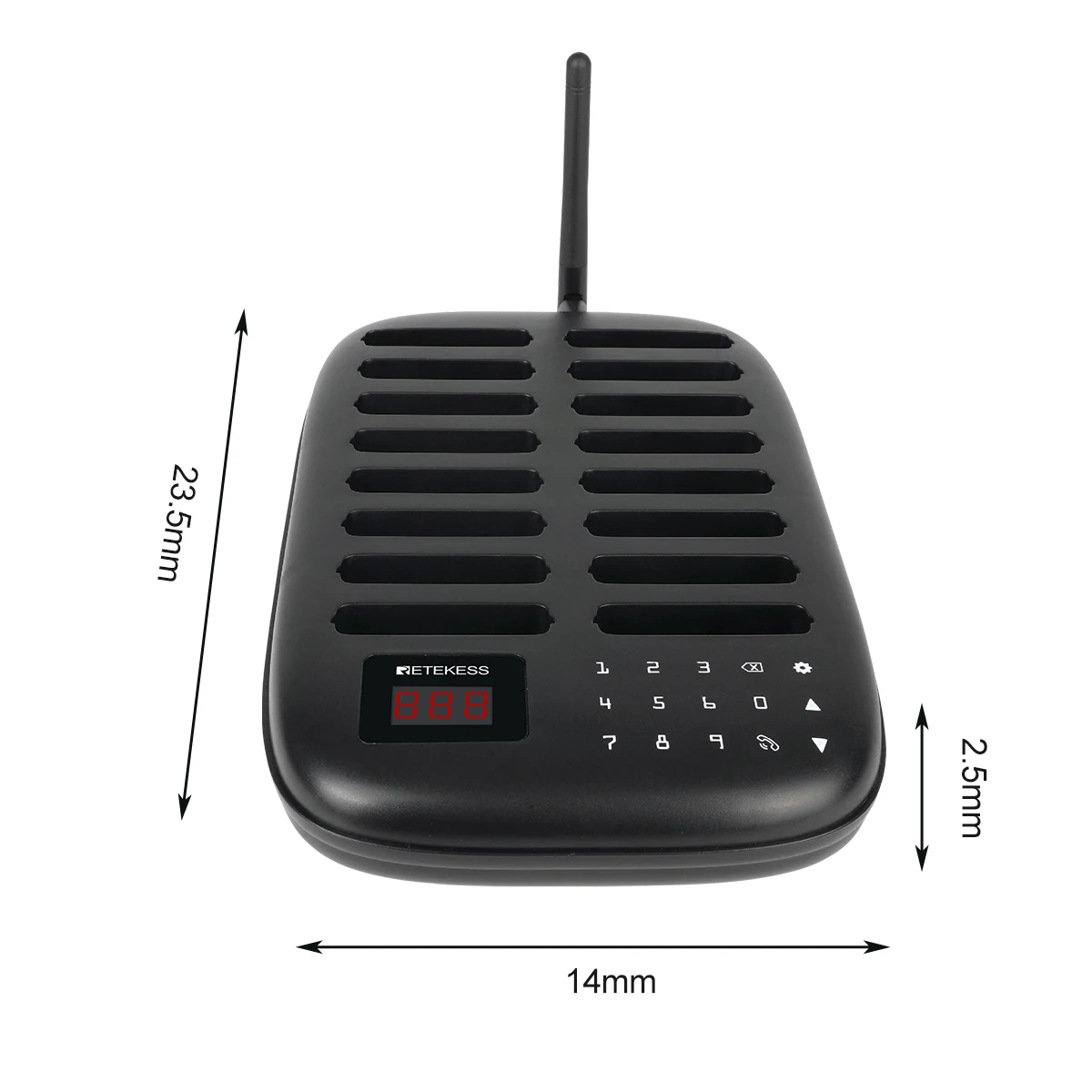 RETEKESS TD175 Restaurant-Pager Drahtloses Rufsystem Vibrations-Untersetzer Buzzer Empfänger für Food Trucks, Cafés, Bars, Kliniken – Detail 29