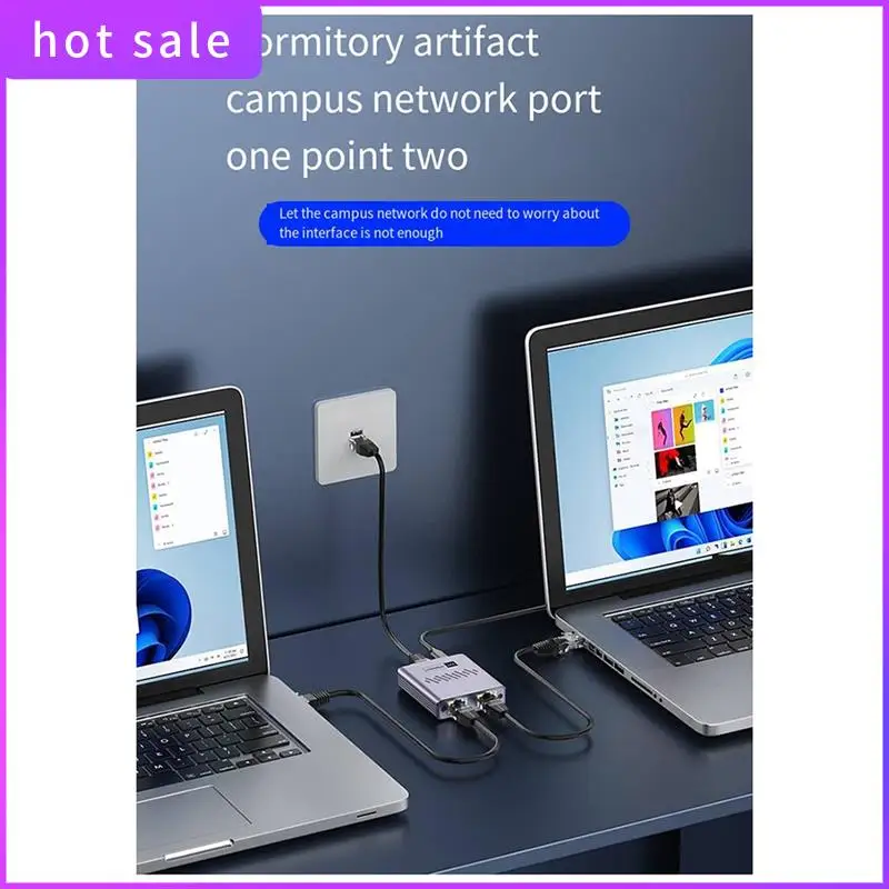 Network Cable Splitter, Gigabit Network Port, One To Two Allocation, Interface Extension, One To Two Conversion