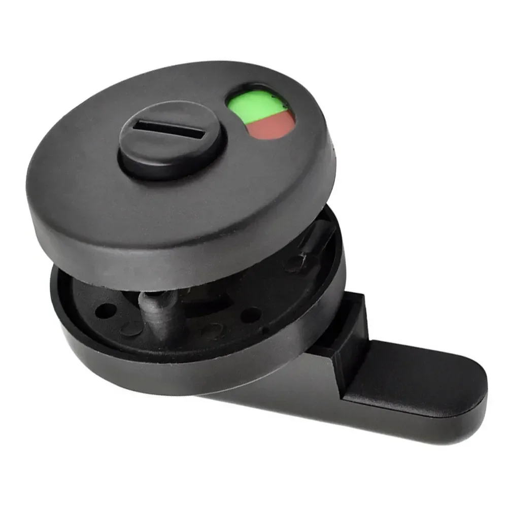 

Универсальная черная пластиковая защелка для унитаза, свободный дверной замок, Туалетные душевые кабины и ванной