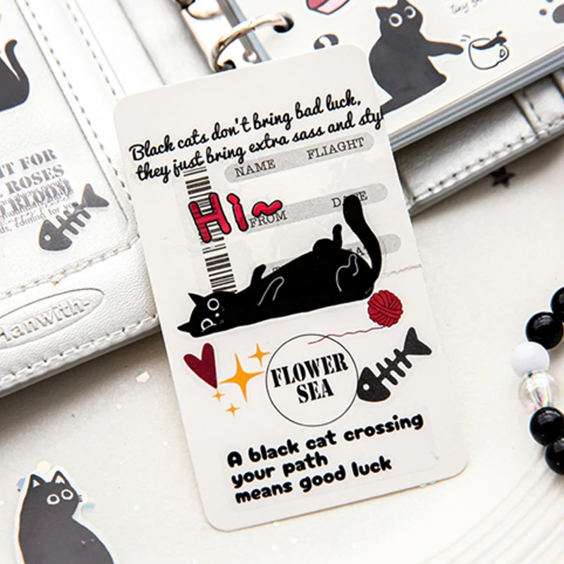 Mr Paper 2 rollos/bolsa kawaii gato y perro diario serie cinta estilo lindo manual cinta DIY diario marco de fotos funda de teléfono