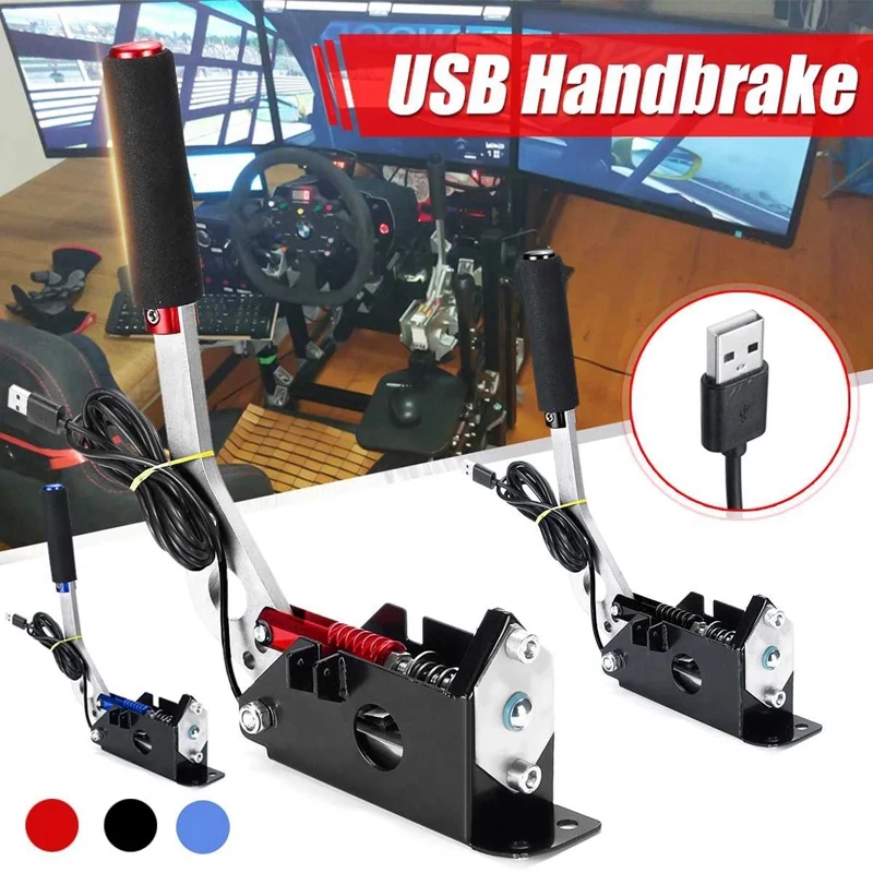 

New USB Handbrake Hall Has No Contact Induction Handbrake For Rally For SIM Racing Games G25/27/29 T500 With Screws