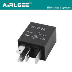 DC 12 Volt 30A 4 Pin Pins Auto Vehicle Motorbike Boat Lamp Relay