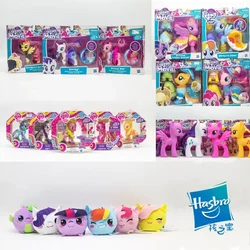 Original Hasbro My Little Pony Anime Figure AppleJack Fluttershy Rarity Out of Print Series In Stock Model Collection Toy Gift