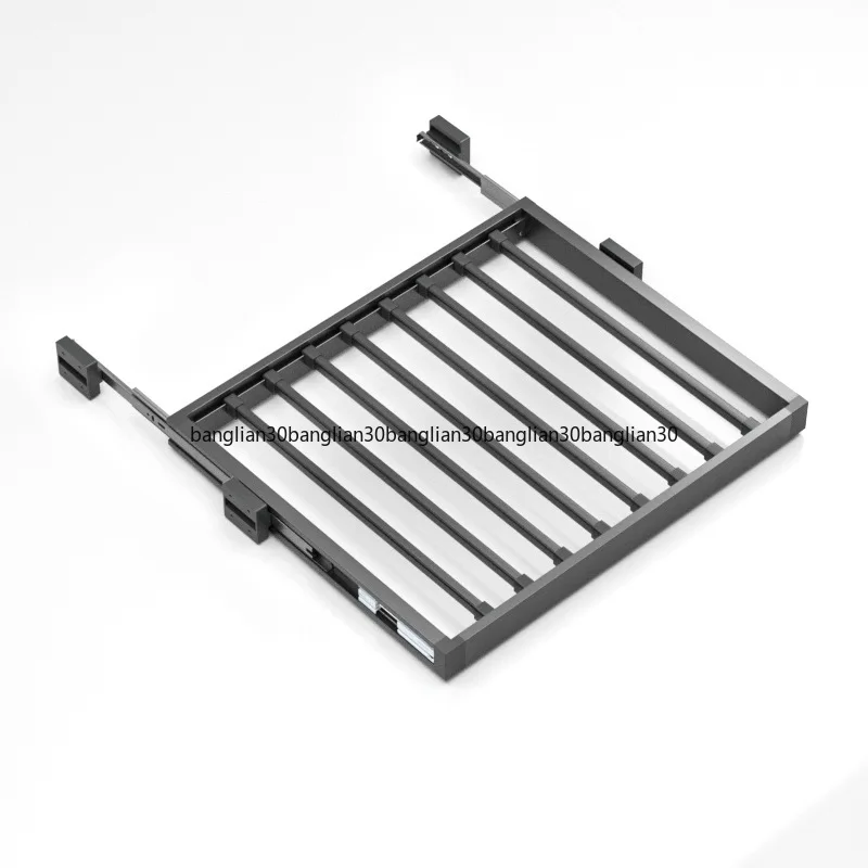 Washing Machine Invisible Pull Drying Pull Folding Board Hidden Buffer Damping Telescopic Pants Rack