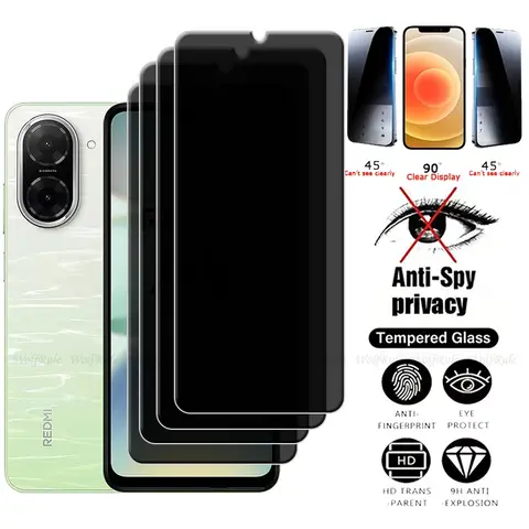 4/3/2/1Pcs For Redmi A5 Glass Xiaomi Redmi A5 A 5 Tempered Glass Protective 9H Privacy Anti-Spy Glue Screen Protector Redmi A5