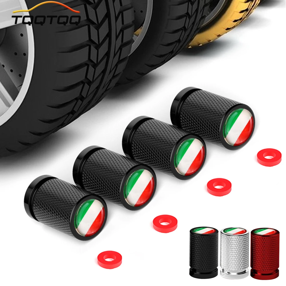 TQQTQQ 4Pcs/Set Tire Valve Stem Caps, Corrosion Resistant, Universal Stem Covers for Cars Trucks Motorcycles SUVs and Bikes