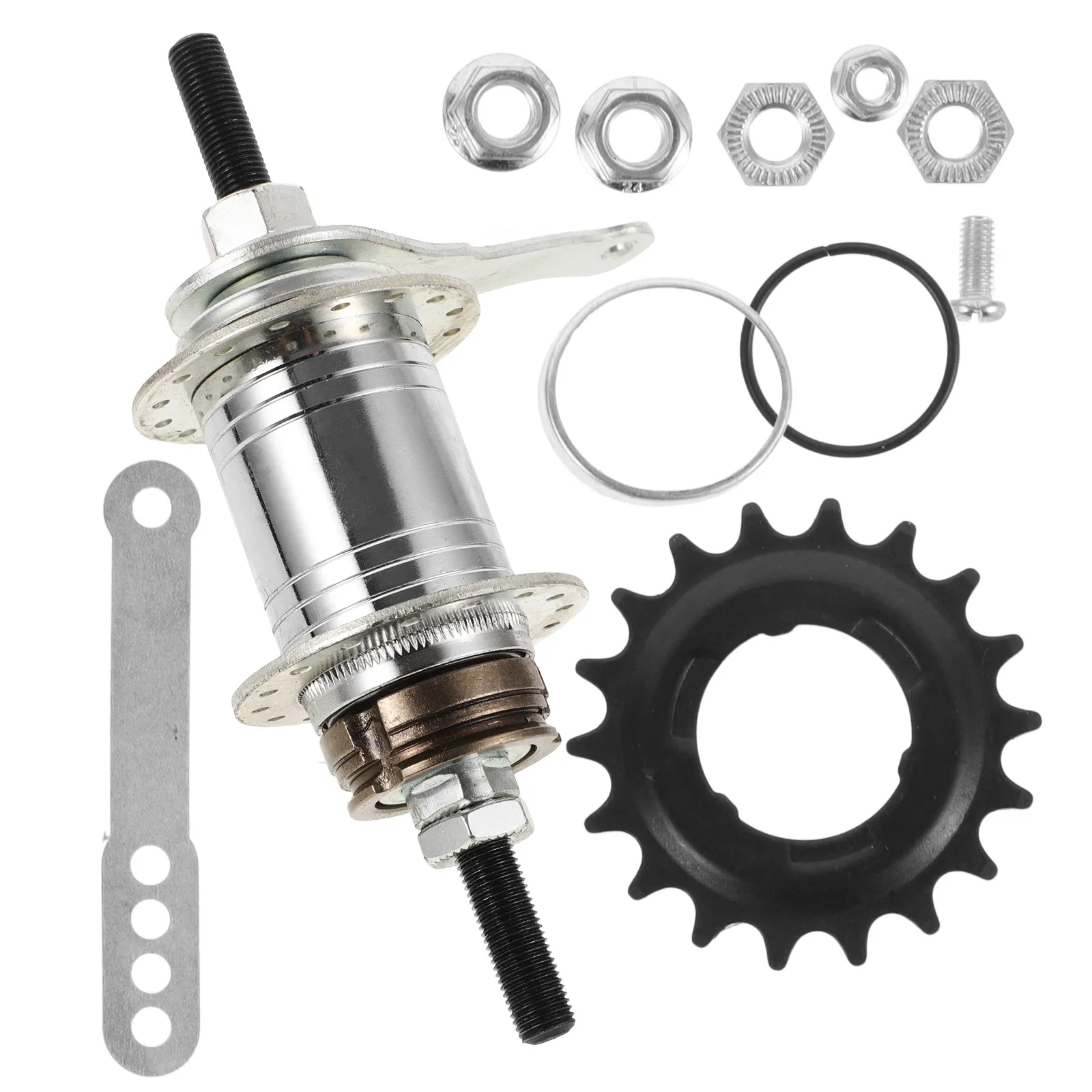 

1Set Bicycle Back Brake Rear Hub 32 Holes Brake Part Dual Function Bike Replacement Hub Assemblies Bearings Rear Wheel