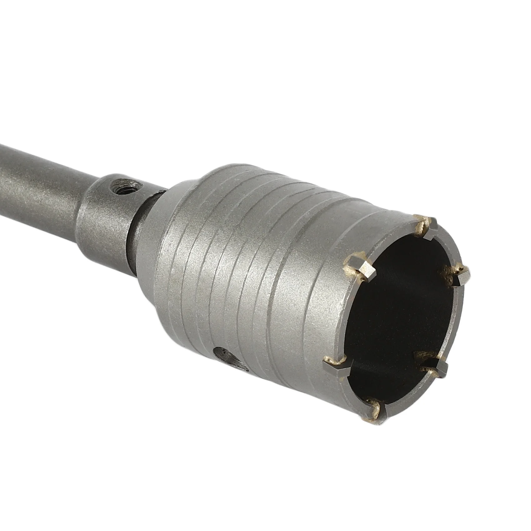 A93Z 1 Set 50 Mm Sds Plus Schaft Beton Zement Stein Wand Lochsäge Bohrer Mit 200 Mm Pleuel schlüssel