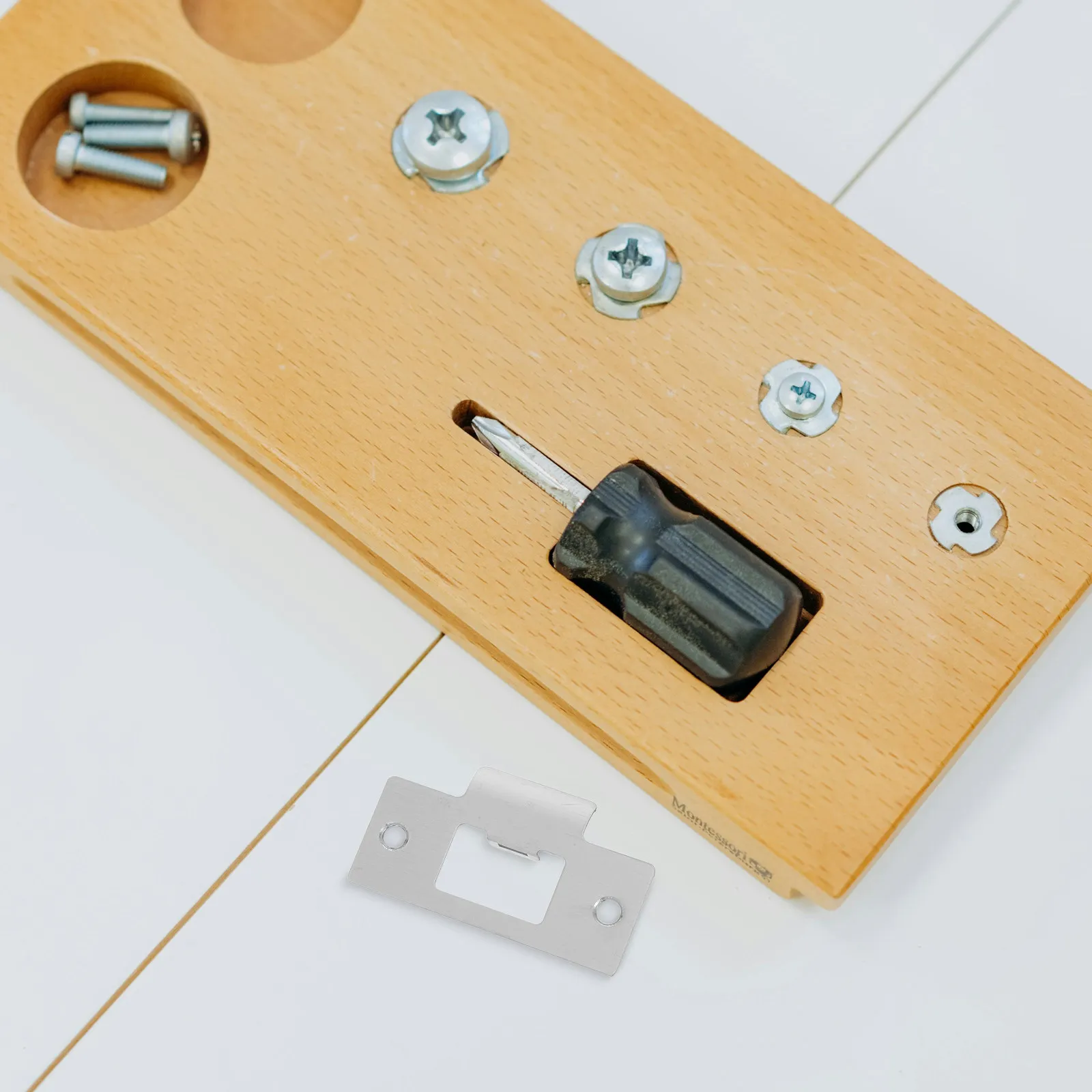 Stainless Steel Door Strike Plate Kit – 10 Sets for Interior Doors, Bedroom, Bathroom & Study Room
