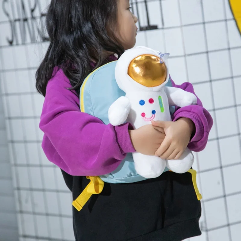 Children Cute Space Astronaut Small Backpacks New Cartoon Lovely Doll Little Boys Girls Small Schoolbags for Kindergarten Kids