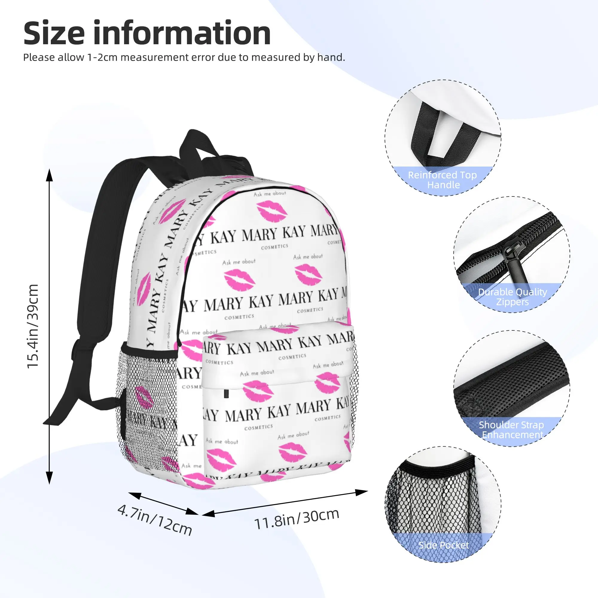 Ask me about Mary Kay Backpack Hot Sale Daypack Large Capacity Boys Girls BookBag Shoulder Bags for Men Women School Bag