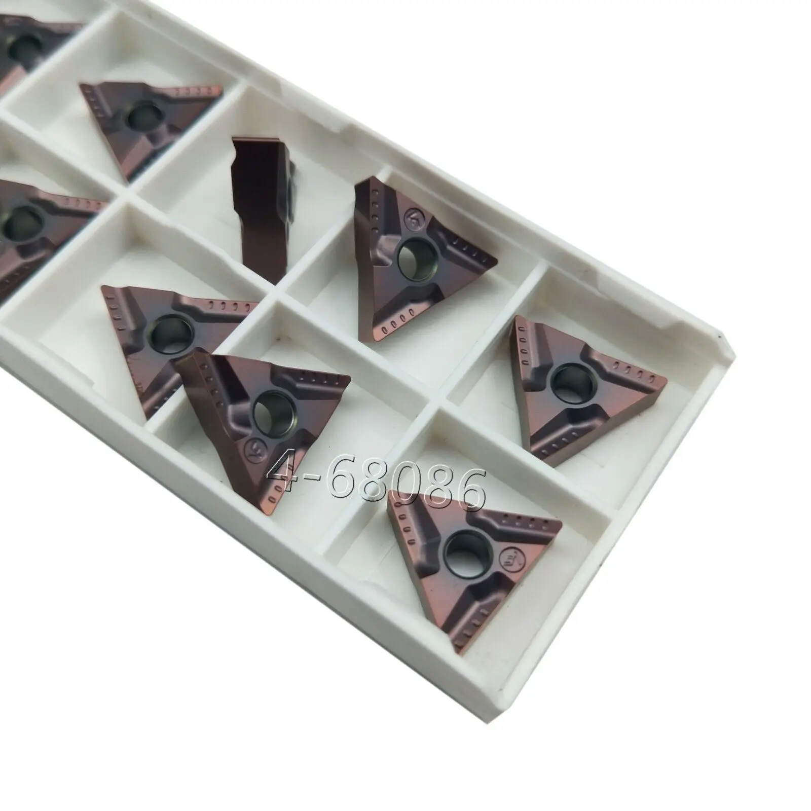 10 buah/5 buah TNMG160404R-VF TNMG331 sisipan bubut karbida sisipan putar untuk baja tahan karat