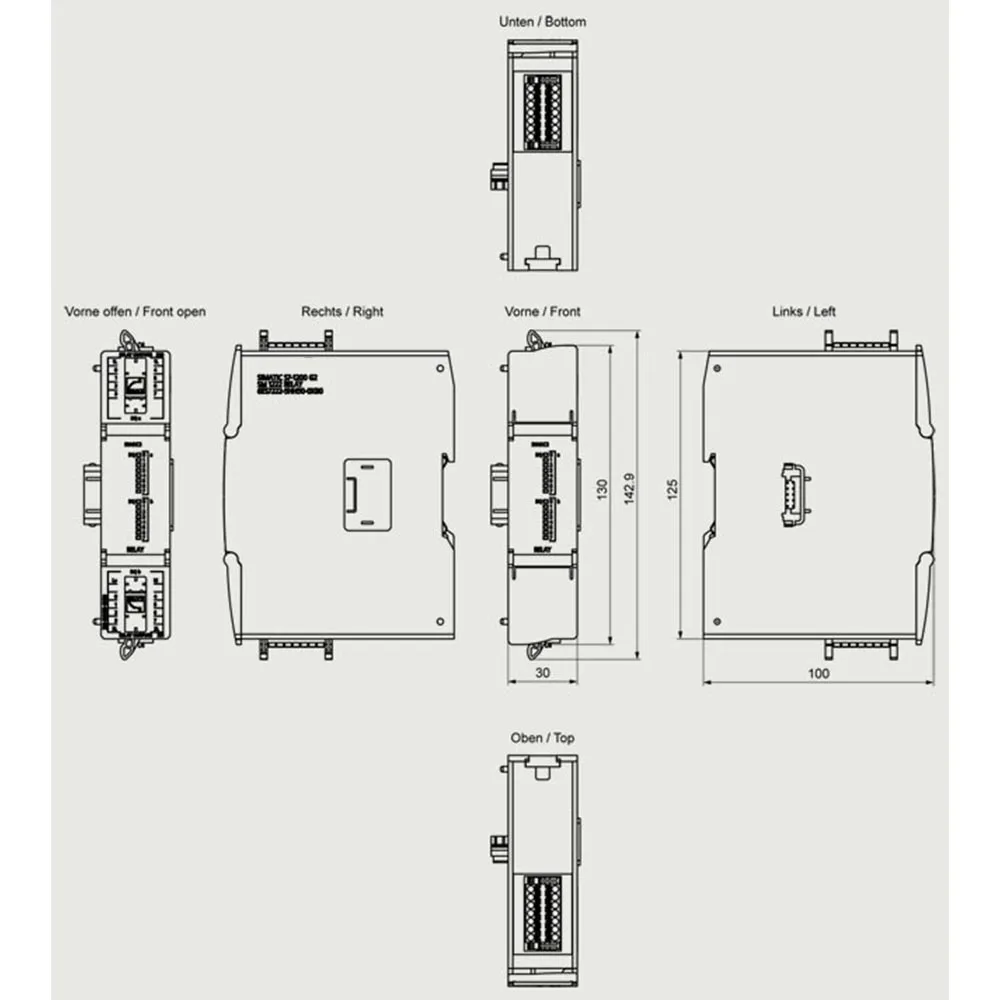 وحدة إخراج مرحل PLC الصناعية 6ES7222-5HH50-0XB0 وحدة توسيع عالية التيار لأنظمة التحكم الآلي بالتحميل الثقيل #5