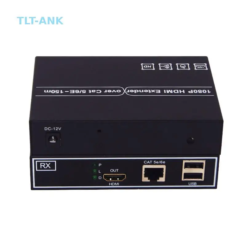 1080P HDMI KVM Extender 150m Over CAT5e 6 7 Ethernet Cable Support 1 to 1