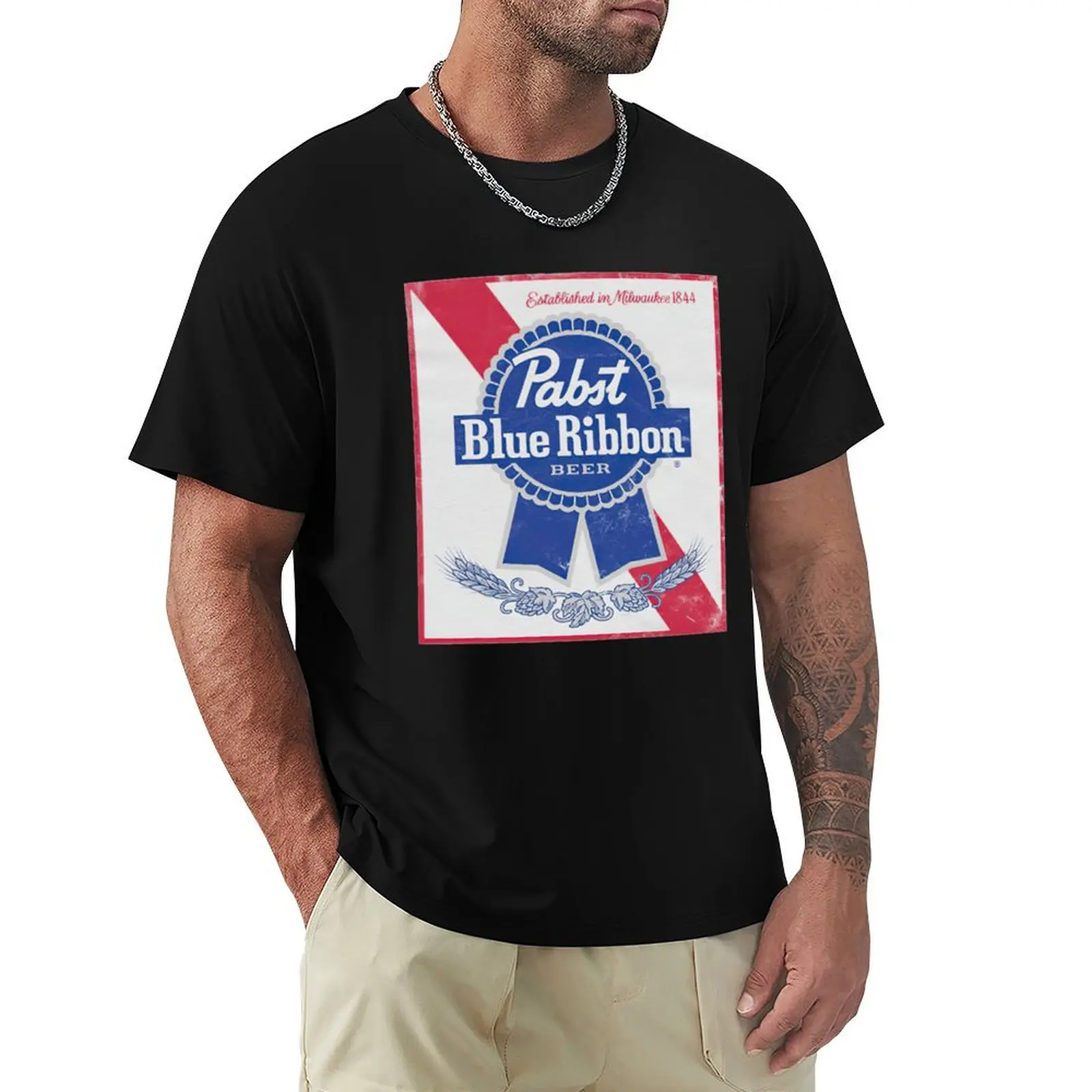 

Pabsts Blue Ribbons T-Shirt Plus Size Lightweight Tee Shirt