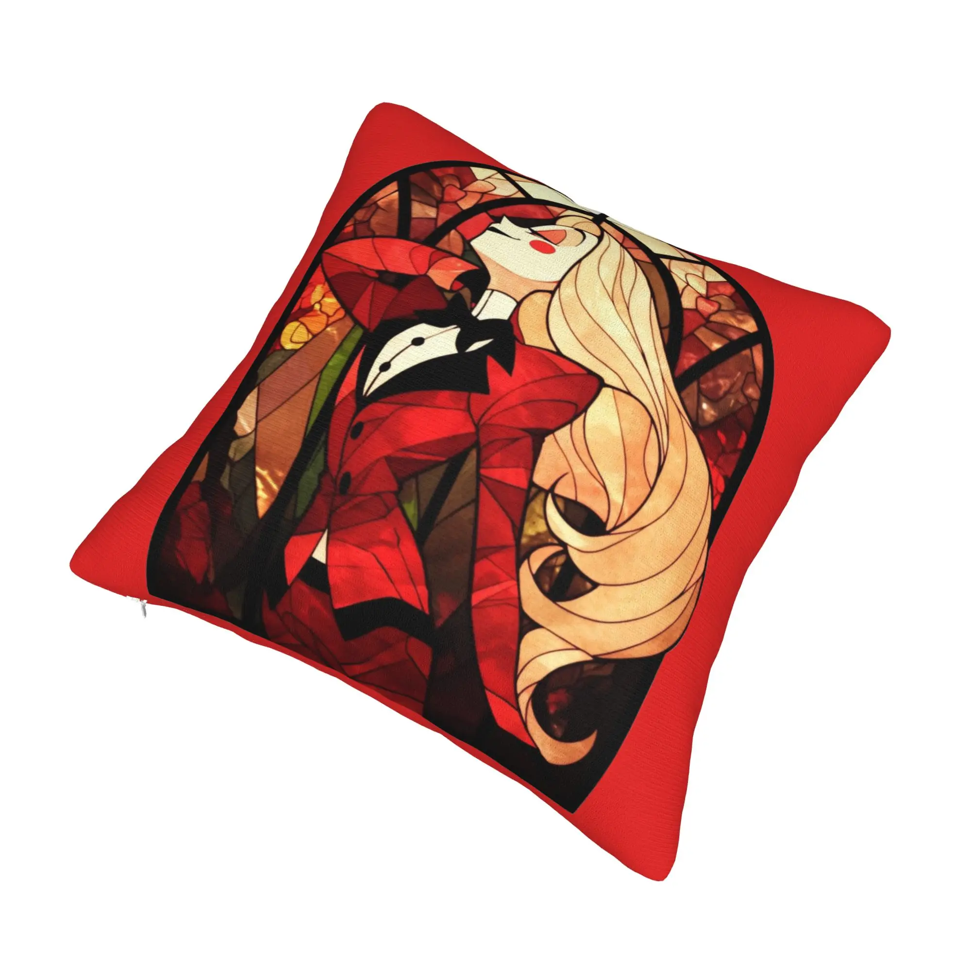 Stained Glass Charlie Hazbined Hoteled Pillowcase Soft Cushion Cover Decoration  Throw Pillow Case Cover Home Dropshipping