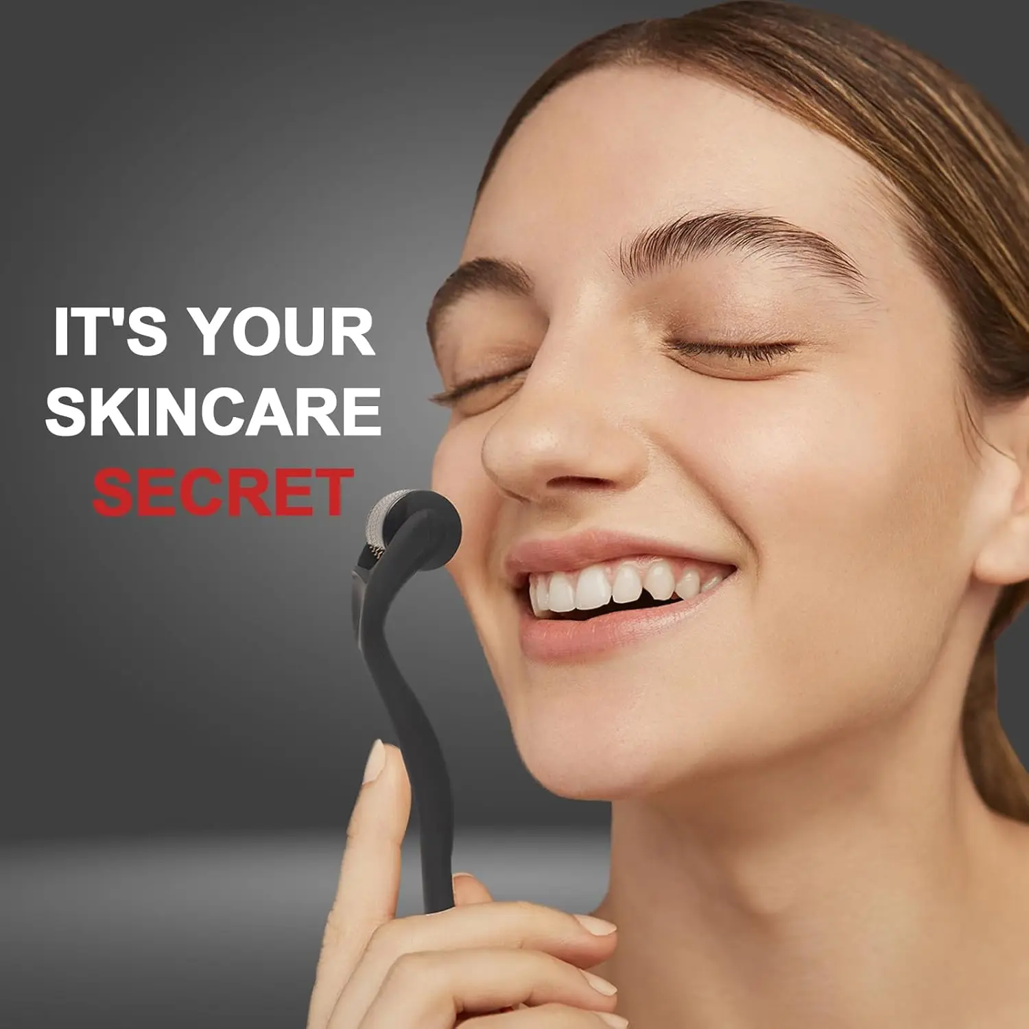 가정용 얼굴 마사지 롤러 도구, 일상적인 피부 관리, 손, 머리, 수염 및 다리 근육 이완에 적합한 롤러 마사지기